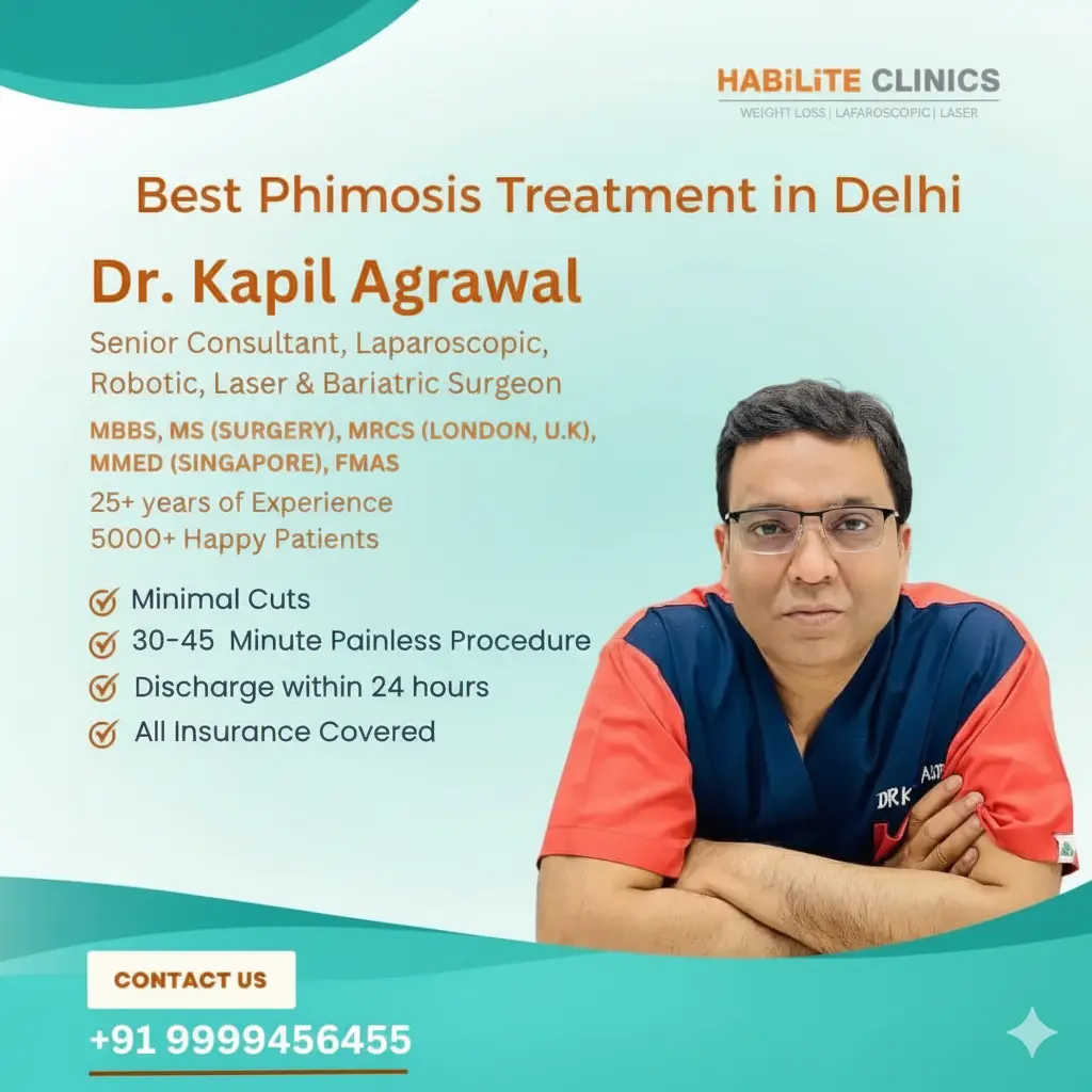Best Treatment for Phimosis in Delhi by Dr Kapil Agrawal