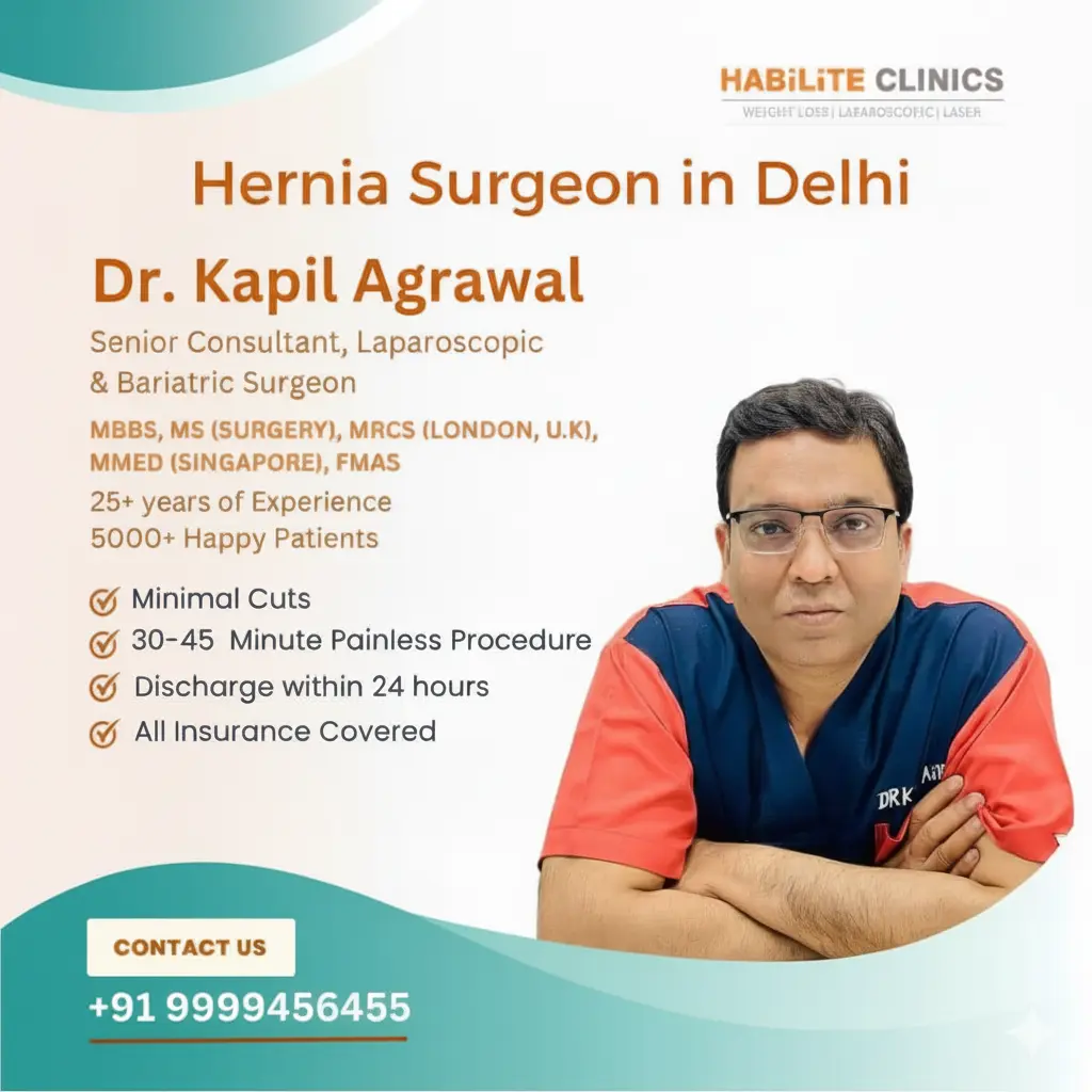Best hernia specialist and surgeon in Delhi