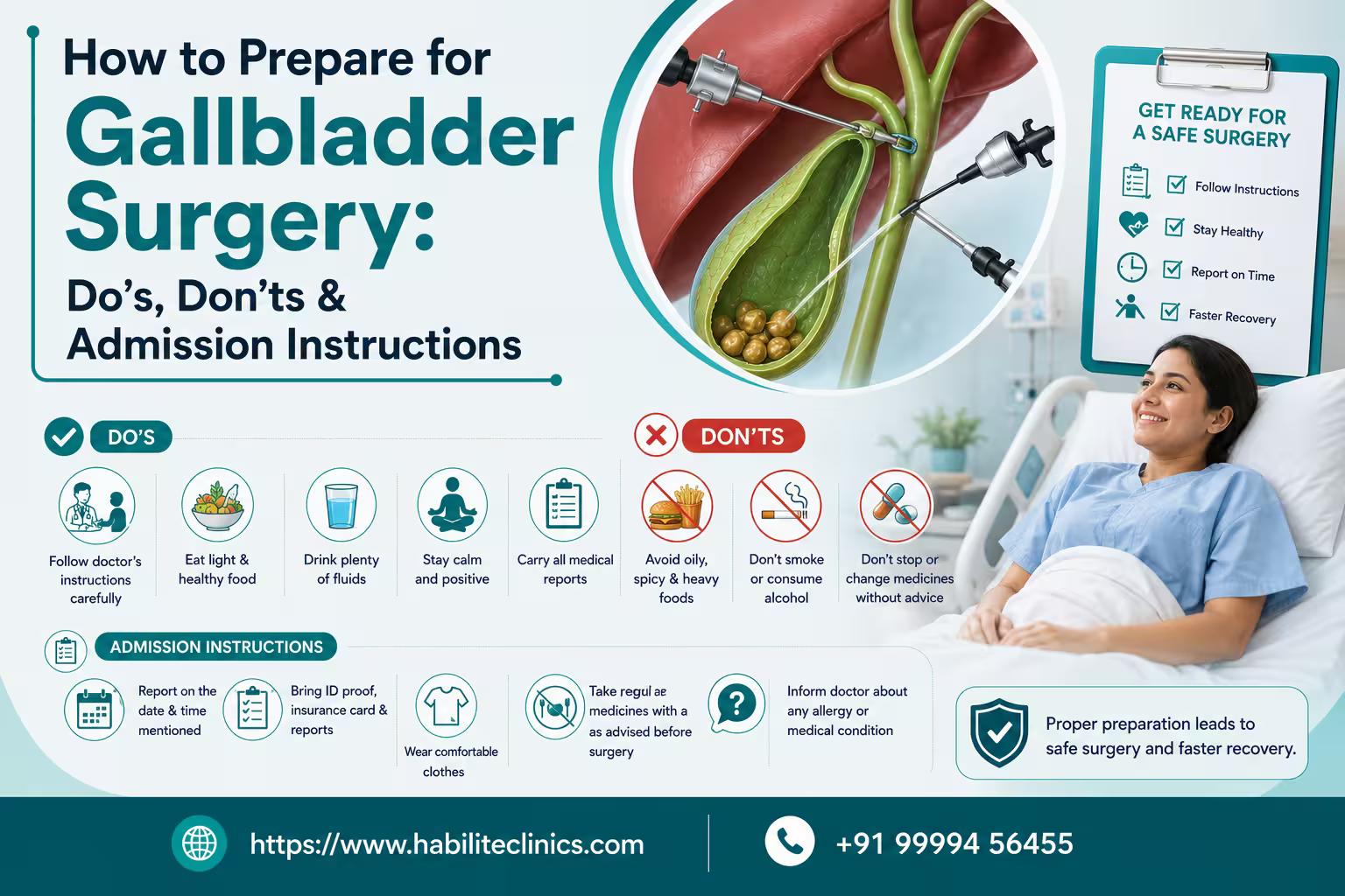 How to Prepare for Gallbladder Surgery: Do’s, Don’ts & Admission Instructions